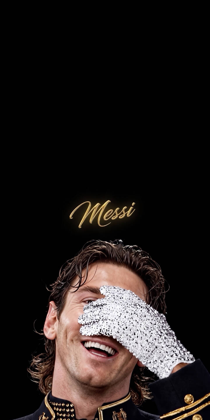Messi's sparkling sequin glove covers one eye, revealing a wide, joyful smile in this striking 4K wallpaper. This iconic image of the football legend in a unique uniform is a fantastic wallpaper for iPhone users. | football smile iphone messi wallpaper black background lionel messi mobile 4k wallpaper hd wallpaper iconic michael jackson style glitter glove Messi's sparkling sequin glove covers one eye, revealing a wide, joyful smile in this striking 4K wallpaper. This iconic image of the football legend in a unique uniform is a fantastic wallpaper for iPhone users.