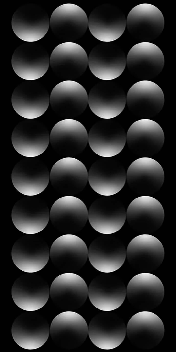 A compelling grid of uniformly lit grayscale spheres creates a stunning visual, showcasing subtle 3D depth and elegant gradients on a deep black background; this 4K wallpaper is perfect for an iPhone, offering a sophisticated abstract wallpaper design. | iphone abstract minimalist wallpaper black and white gradient mobile 4k wallpaper hd wallpaper geometric monochrome spheres A compelling grid of uniformly lit grayscale spheres creates a stunning visual, showcasing subtle 3D depth and elegant gradients on a deep black background; this 4K wallpaper is perfect for an iPhone, offering a sophisticated abstract wallpaper design.