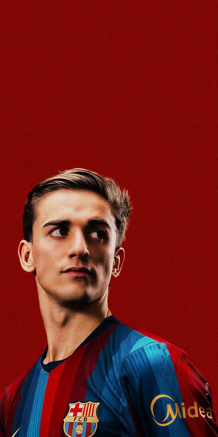 The vibrant red background highlights Gavi's intense gaze as he dons the iconic FC Barcelona striped kit in this striking 4K wallpaper, making it a perfect wallpaper for iPhone users. | football athlete iphone soccer barcelona wallpaper fc barcelona mobile 4k wallpaper hd wallpaper red background gavi The vibrant red background highlights Gavi's intense gaze as he dons the iconic FC Barcelona striped kit in this striking 4K wallpaper, making it a perfect wallpaper for iPhone users.