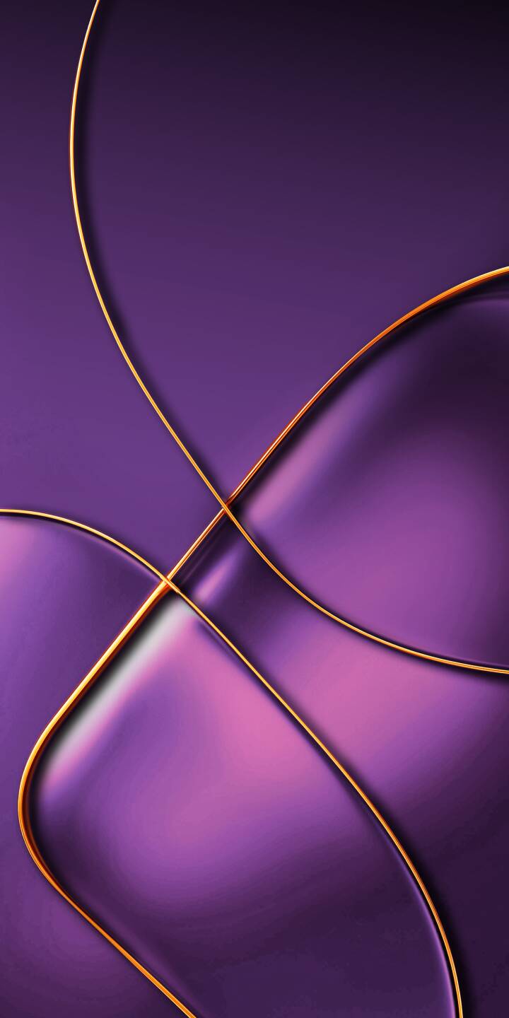Shimmering golden lines elegantly crisscross across a backdrop of deep, shifting purple tones in this stunning 4K abstract wallpaper, making it an ideal choice for a sophisticated iPhone display wallpaper. | aesthetic gold purple iphone lines abstract wallpaper modern mobile 4k wallpaper hd wallpaper curves Shimmering golden lines elegantly crisscross across a backdrop of deep, shifting purple tones in this stunning 4K abstract wallpaper, making it an ideal choice for a sophisticated iPhone display wallpaper.