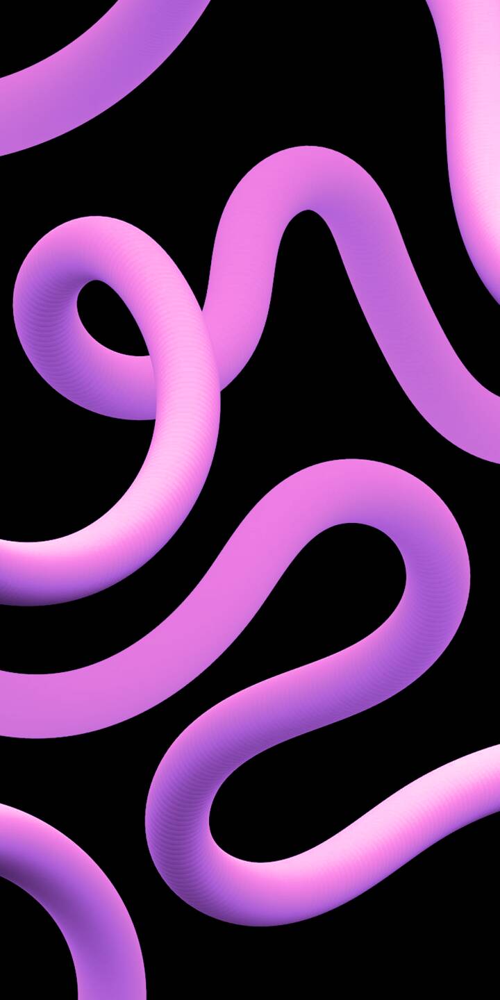 Soft pink and purple tube-like forms coil gracefully against a deep black background in this mesmerizing 4K wallpaper, creating an aesthetic abstract wallpaper for iPhone. | pink aesthetic purple iphone abstract waves wallpaper gradient mobile 4k wallpaper hd wallpaper tubes Soft pink and purple tube-like forms coil gracefully against a deep black background in this mesmerizing 4K wallpaper, creating an aesthetic abstract wallpaper for iPhone.