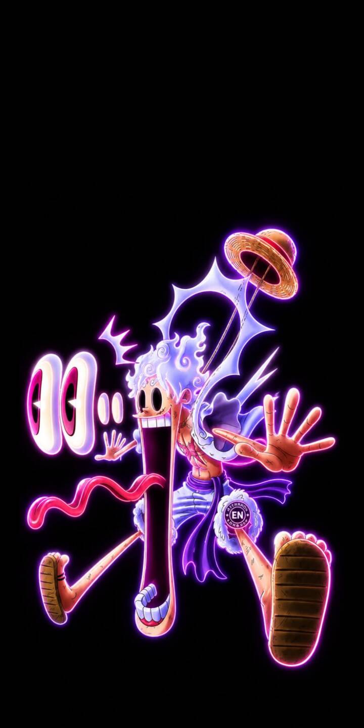 Luffy's iconic Gear 5 form pops with an intense purple neon glow and a wildly exaggerated wide-mouth grin in this stunning 4K wallpaper. This dynamic wallpaper, featuring his unique cartoonish effects and floating straw hat, is perfect for any iPhone. | neon anime iphone one piece luffy wallpaper mobile 4k wallpaper hd wallpaper gear 5 monkey d luffy joy boy Luffy's iconic Gear 5 form pops with an intense purple neon glow and a wildly exaggerated wide-mouth grin in this stunning 4K wallpaper. This dynamic wallpaper, featuring his unique cartoonish effects and floating straw hat, is perfect for any iPhone.