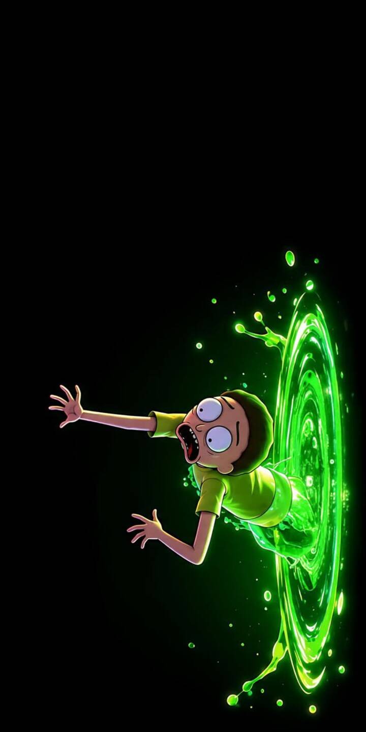 Morty's eyes are wide with terror as he tumbles backward into a swirling, bright green interdimensional portal in this striking 4K wallpaper. This dynamic sci-fi wallpaper is an essential update for any Rick and Morty fan's iPhone screen. | cartoon green animated iphone wallpaper rick and morty mobile portal 4k wallpaper hd wallpaper sci-fi morty Morty's eyes are wide with terror as he tumbles backward into a swirling, bright green interdimensional portal in this striking 4K wallpaper. This dynamic sci-fi wallpaper is an essential update for any Rick and Morty fan's iPhone screen.