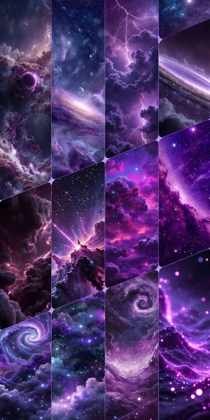 Vibrant purple nebulae swirl with celestial brilliance, punctuated by streaks of cosmic lightning in this mesmerizing 4K space wallpaper for iPhone, creating an awe-inspiring galactic display. | lightning purple space nebula iphone galaxy stars wallpaper mobile 4k wallpaper hd wallpaper cosmic Vibrant purple nebulae swirl with celestial brilliance, punctuated by streaks of cosmic lightning in this mesmerizing 4K space wallpaper for iPhone, creating an awe-inspiring galactic display.