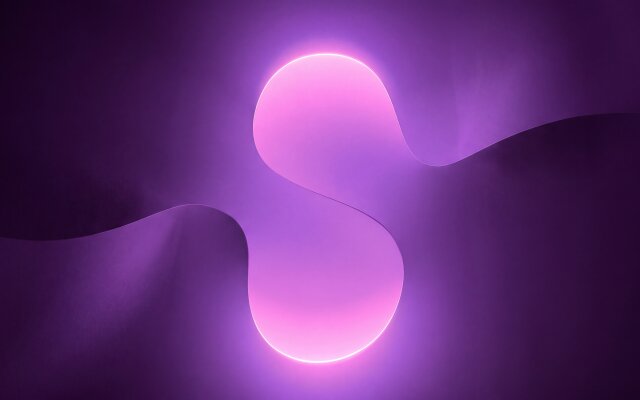 The central glowing pink-purple shape, resembling a fluid abstract 'S' or wave, softly illuminates the surrounding deep violet hues in this stunning 4K wallpaper. This elegant and minimalist design creates an aesthetic mood perfect for any MacOS or MacBook setup, making it an ideal digital art wallpaper. | aesthetic purple glow abstract minimalist wallpaper macos 4k wallpaper hd wallpaper macbook imac violet gradient The central glowing pink-purple shape, resembling a fluid abstract 'S' or wave, softly illuminates the surrounding deep violet hues in this stunning 4K wallpaper. This elegant and minimalist design creates an aesthetic mood perfect for any MacOS or MacBook setup, making it an ideal digital art wallpaper.