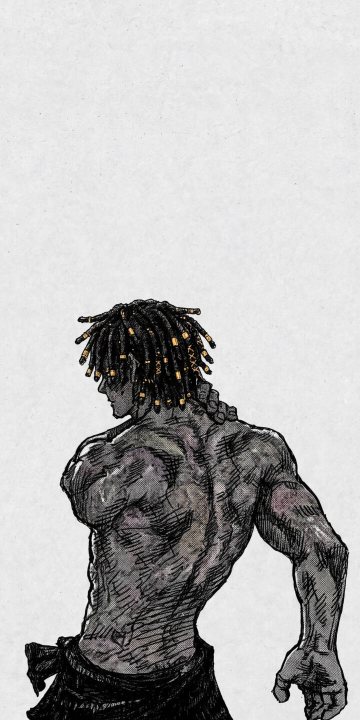 The raw, textured detail of a powerful muscular back is strikingly rendered in this intense 4K sketch art wallpaper. Featuring dark dreadlocks with golden accents, this wallpaper provides a unique aesthetic for iPhone users. | aesthetic iphone wallpaper artistic mobile 4k wallpaper hd wallpaper muscular back view dreadlocks textured sketch art The raw, textured detail of a powerful muscular back is strikingly rendered in this intense 4K sketch art wallpaper. Featuring dark dreadlocks with golden accents, this wallpaper provides a unique aesthetic for iPhone users.