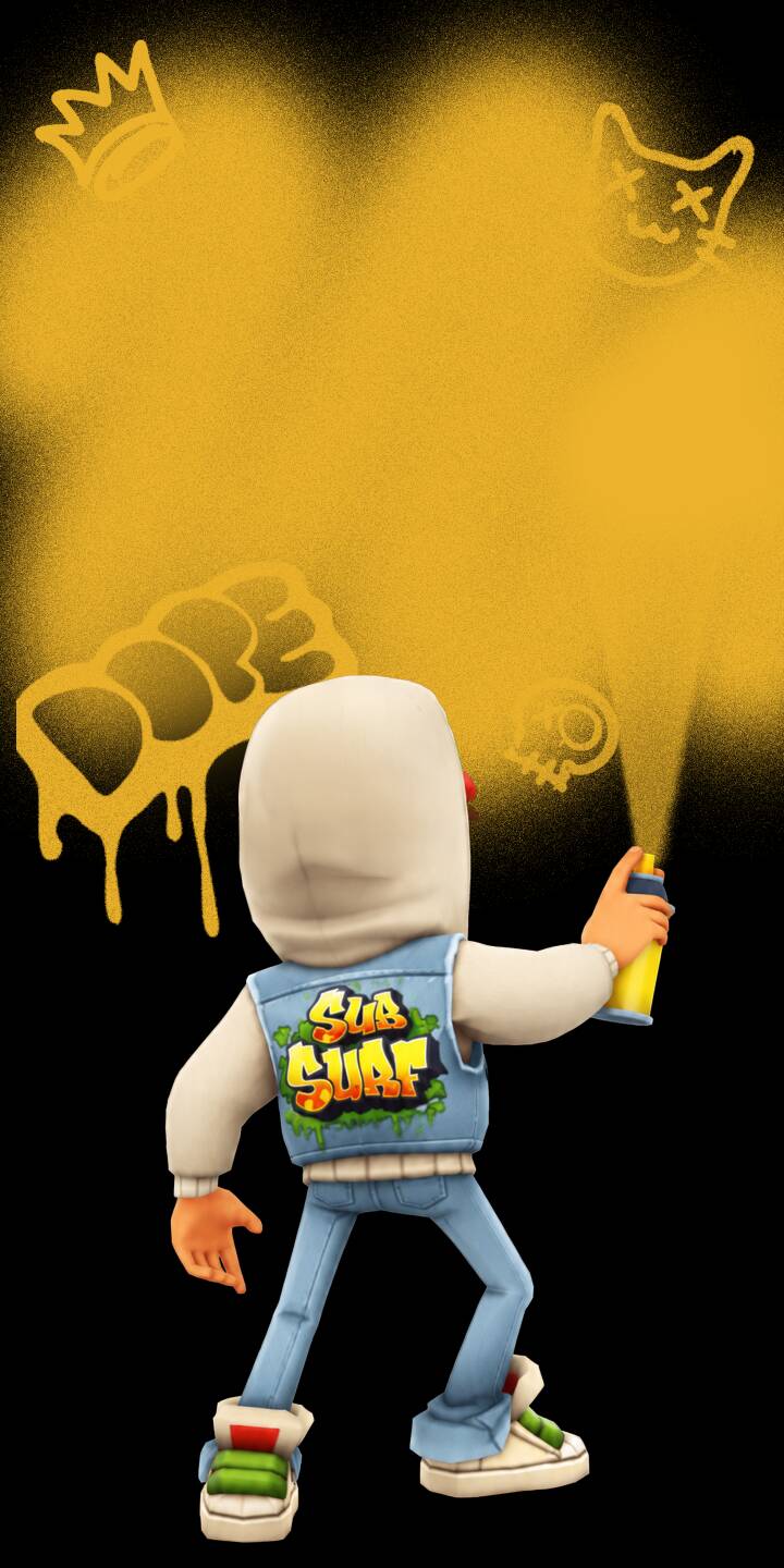 Yellow spray paint bursts against a dark backdrop as Jake from Subway Surfers adds fresh graffiti, featuring a 'DOPE' tag, in this vibrant 4K wallpaper. This dynamic wallpaper is a perfect choice for iPhone users looking for a cool mobile background. | cartoon yellow iphone gaming wallpaper graffiti jake mobile spray paint 4k wallpaper hd wallpaper subway surfers Yellow spray paint bursts against a dark backdrop as Jake from Subway Surfers adds fresh graffiti, featuring a 'DOPE' tag, in this vibrant 4K wallpaper. This dynamic wallpaper is a perfect choice for iPhone users looking for a cool mobile background.