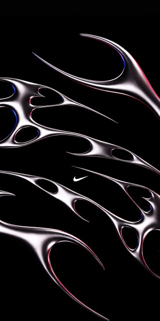 Abstract Chrome Nike Wallpaper