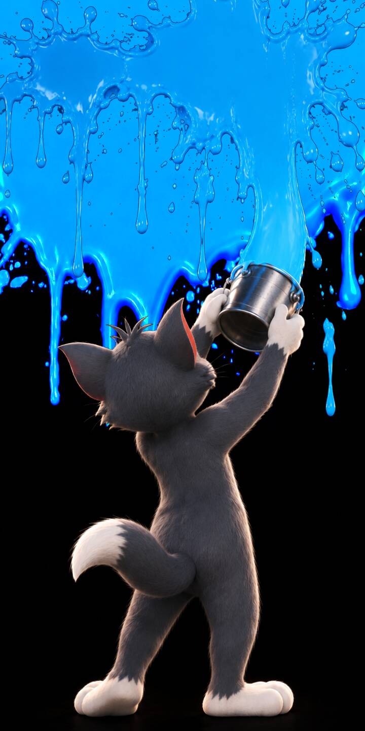 Vibrant blue paint streams down as Tom Cat dynamically pours from a gleaming silver bucket in this striking 4K wallpaper. This fun and artistic wallpaper is perfect for personalizing your iPhone. | cartoon iphone tom tom and jerry wallpaper mobile 4k wallpaper hd wallpaper tom cat playful paint splash blue paint Vibrant blue paint streams down as Tom Cat dynamically pours from a gleaming silver bucket in this striking 4K wallpaper. This fun and artistic wallpaper is perfect for personalizing your iPhone.