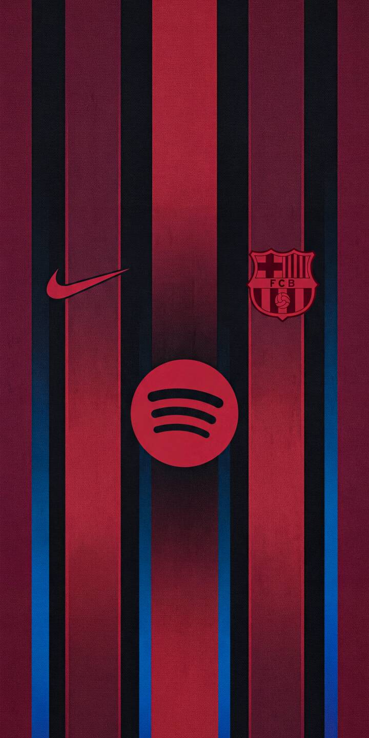 The prominent Spotify logo sits centered on this vibrant red and black striped FC Barcelona kit design, a modern 4K wallpaper perfect for any iPhone showcasing club pride. This dynamic wallpaper highlights the iconic Nike swoosh and the club's crest. | nike iphone wallpaper barca jersey stripes fc barcelona mobile spotify 4k wallpaper hd wallpaper red and black The prominent Spotify logo sits centered on this vibrant red and black striped FC Barcelona kit design, a modern 4K wallpaper perfect for any iPhone showcasing club pride. This dynamic wallpaper highlights the iconic Nike swoosh and the club's crest.