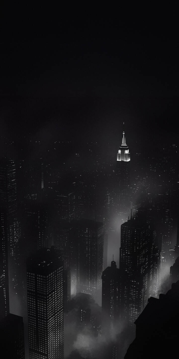 The iconic Empire State Building glows brilliantly white through the dark, misty New York City skyline in this captivating 4K monochrome wallpaper. This dramatic urban scene makes for an atmospheric iPhone wallpaper. | foggy empire state building iphone wallpaper mobile new york city nyc 4k wallpaper hd wallpaper monochrome cityscape dark city The iconic Empire State Building glows brilliantly white through the dark, misty New York City skyline in this captivating 4K monochrome wallpaper. This dramatic urban scene makes for an atmospheric iPhone wallpaper.