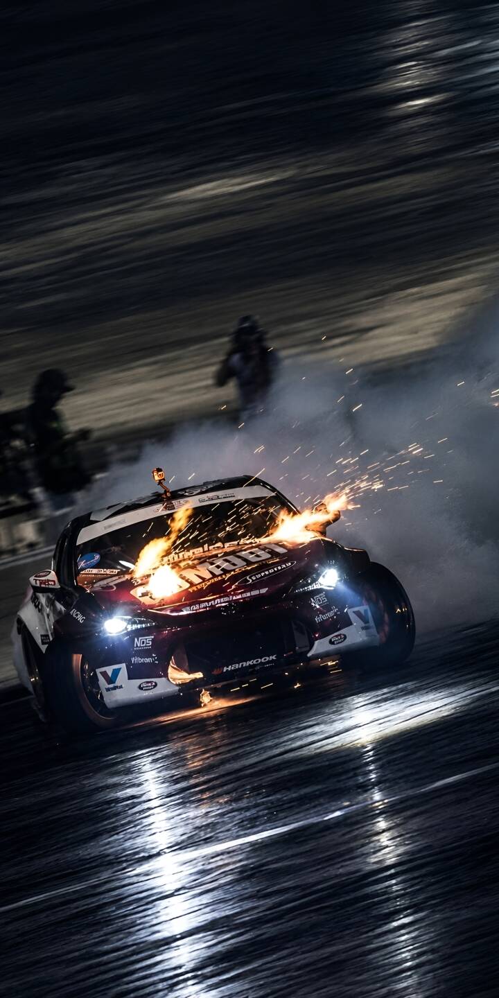 Blazing sparks ignite from the hood of this powerful drift car in an intense night race scene, making a dynamic 4K wallpaper perfect for your iPhone. This high-octane automotive wallpaper captures the raw energy of extreme motorsports. | car 4k toyota cars racing car Blazing sparks ignite from the hood of this powerful drift car in an intense night race scene, making a dynamic 4K wallpaper perfect for your iPhone. This high-octane automotive wallpaper captures the raw energy of extreme motorsports.