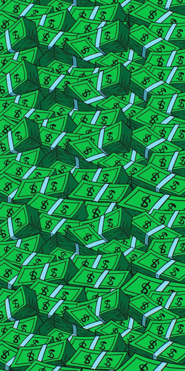Overflowing with stacks of vibrant green cash, each bundle secured with a light blue band, this lively 4K wallpaper creates a striking display of wealth. It's the perfect wallpaper for iPhone users seeking a fun and eye-catching financial theme. | cartoon green cash money pattern iphone wallpaper dollars mobile 4k wallpaper hd wallpaper wealth Overflowing with stacks of vibrant green cash, each bundle secured with a light blue band, this lively 4K wallpaper creates a striking display of wealth. It's the perfect wallpaper for iPhone users seeking a fun and eye-catching financial theme.