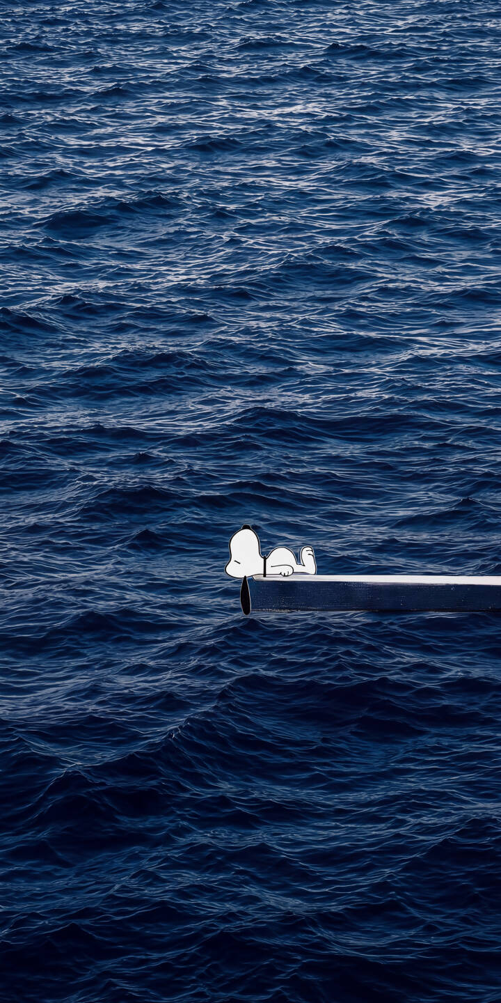 Deep blue waves ripple infinitely as Snoopy, depicted in his iconic simple white form, peacefully rests at the edge of a boat, gazing out over the vast expanse in this serene 4K wallpaper. This tranquil scene makes for an ideal wallpaper, perfect for transforming your iPhone screen into a calming seascape. | cartoon blue calm iphone ocean snoopy wallpaper mobile peanuts 4k wallpaper hd wallpaper seascape Deep blue waves ripple infinitely as Snoopy, depicted in his iconic simple white form, peacefully rests at the edge of a boat, gazing out over the vast expanse in this serene 4K wallpaper. This tranquil scene makes for an ideal wallpaper, perfect for transforming your iPhone screen into a calming seascape.