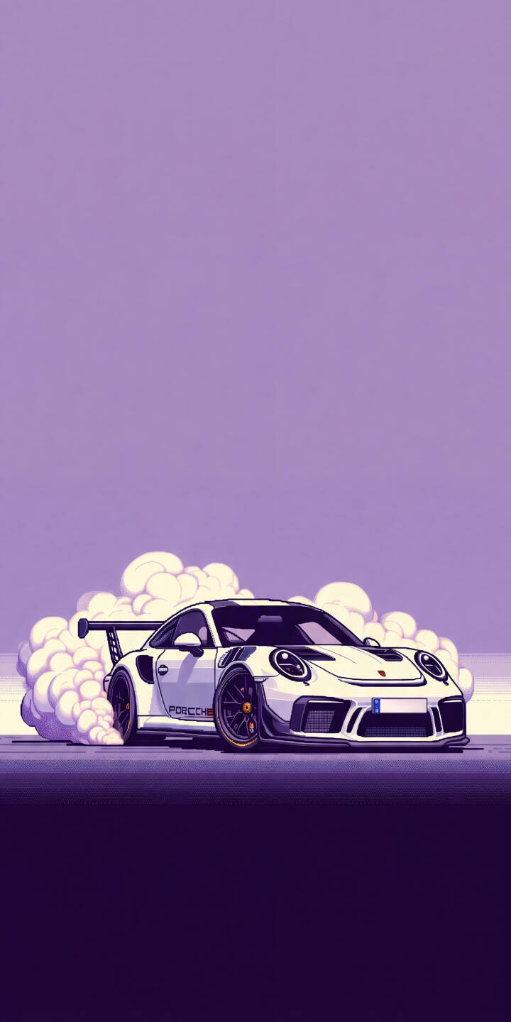 Voluminous white smoke billows from the tires of a sleek white Porsche GT3 RS in this stunning 4K wallpaper, set against a minimalist purple backdrop. This stylish car wallpaper is an ideal choice for iPhone enthusiasts seeking dynamic automotive art. | illustration sports car purple smoke drift iphone porsche wallpaper mobile gt3 rs 4k wallpaper hd wallpaper Voluminous white smoke billows from the tires of a sleek white Porsche GT3 RS in this stunning 4K wallpaper, set against a minimalist purple backdrop. This stylish car wallpaper is an ideal choice for iPhone enthusiasts seeking dynamic automotive art.