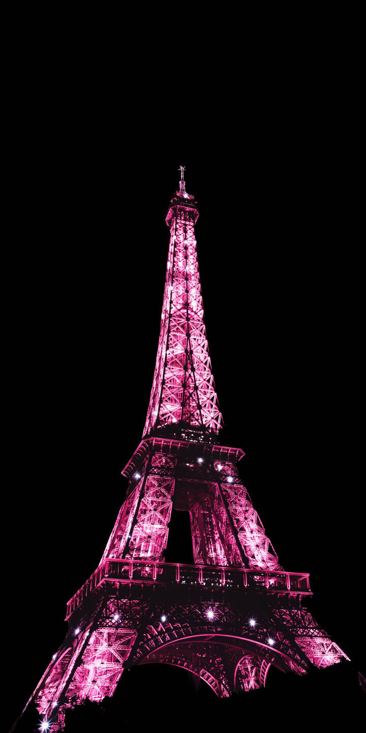 The iconic Eiffel Tower glows with striking pink illumination against a deep black night sky in this elegant 4K wallpaper. It's a romantic iPhone wallpaper choice perfect for city lovers. | pink aesthetic night landmark iphone paris france wallpaper mobile 4k wallpaper hd wallpaper eiffel tower The iconic Eiffel Tower glows with striking pink illumination against a deep black night sky in this elegant 4K wallpaper. It's a romantic iPhone wallpaper choice perfect for city lovers.