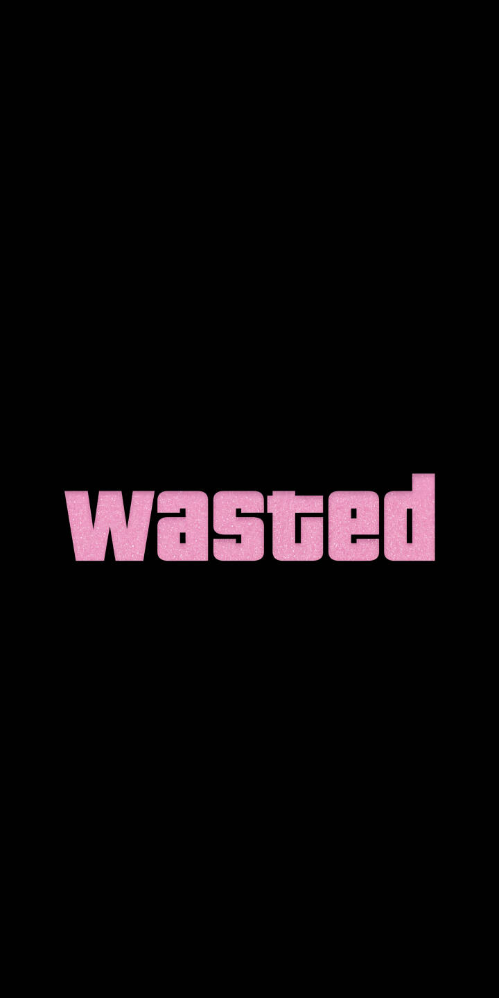 The iconic pink 'wasted' text, reminiscent of classic Grand Theft Auto games, stands out against a stark black background in this striking 4K wallpaper. Perfect for a minimalist aesthetic, this eye-catching wallpaper is a must-have for iPhone users who appreciate gaming culture. | pink black gta iphone minimalist gaming wallpaper wasted mobile grand theft auto 4k wallpaper hd wallpaper The iconic pink 'wasted' text, reminiscent of classic Grand Theft Auto games, stands out against a stark black background in this striking 4K wallpaper. Perfect for a minimalist aesthetic, this eye-catching wallpaper is a must-have for iPhone users who appreciate gaming culture.