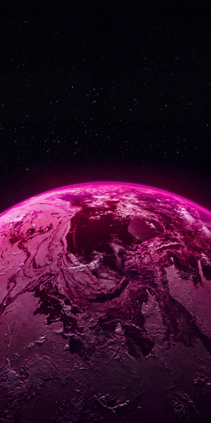 A vibrant pink planet with a subtle cosmic glow dominates the frame, showcasing a richly textured surface against a dense, starry night sky in this mesmerizing 4K wallpaper; it's an ideal space wallpaper for iPhone users seeking a unique celestial aesthetic. | glow space iphone abstract wallpaper mobile magenta 4k wallpaper hd wallpaper celestial cosmic pink planet A vibrant pink planet with a subtle cosmic glow dominates the frame, showcasing a richly textured surface against a dense, starry night sky in this mesmerizing 4K wallpaper; it's an ideal space wallpaper for iPhone users seeking a unique celestial aesthetic.