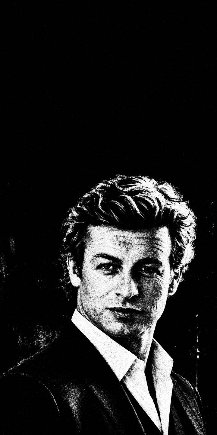 Patrick Jane's confident gaze and sharp suit are captured in this striking black and white 4K wallpaper. This charismatic wallpaper is perfect for any iPhone fan of The Mentalist. | portrait iphone wallpaper black and white tv series mobile 4k wallpaper hd wallpaper monochrome the mentalist patrick jane simon baker Patrick Jane's confident gaze and sharp suit are captured in this striking black and white 4K wallpaper. This charismatic wallpaper is perfect for any iPhone fan of The Mentalist.