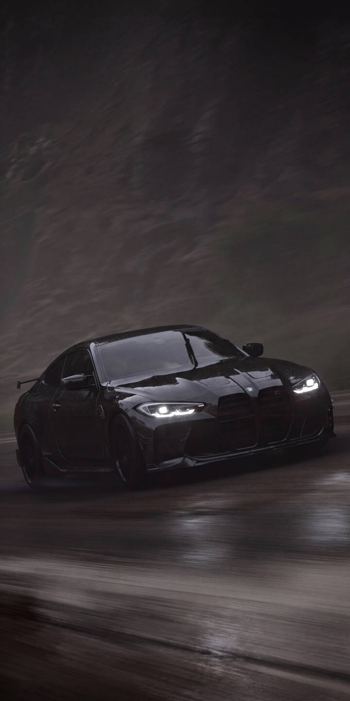 The glossy black BMW M4 gleams under its bright headlights, driving on a wet road amidst a shadowy, atmospheric background in this powerful 4K wallpaper. This stunning automotive wallpaper is perfect for personalizing your iPhone screen. | car sports car iphone bmw wallpaper bmw m4 mobile 4k wallpaper hd wallpaper automotive dark aesthetic wet road The glossy black BMW M4 gleams under its bright headlights, driving on a wet road amidst a shadowy, atmospheric background in this powerful 4K wallpaper. This stunning automotive wallpaper is perfect for personalizing your iPhone screen.