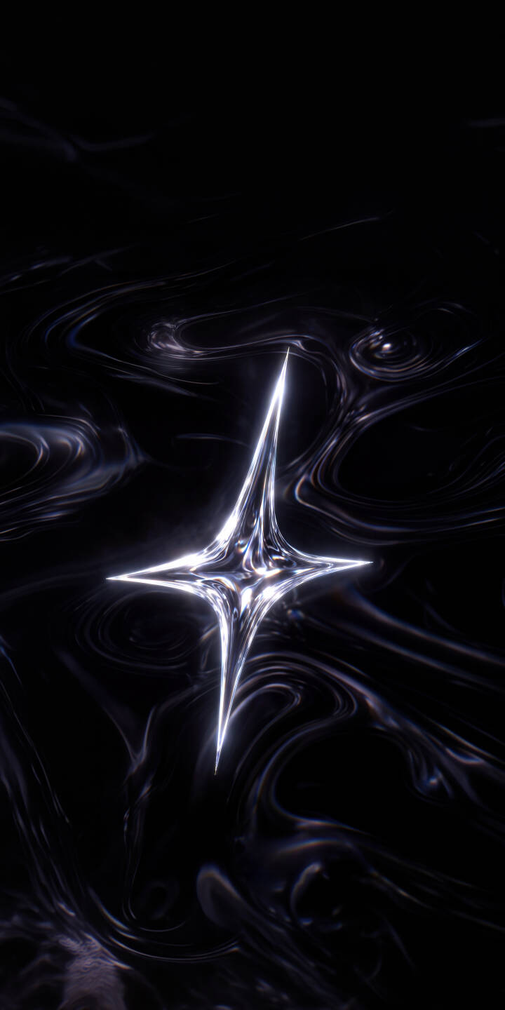 The luminous four-pointed star shines with a captivating metallic gleam amidst a dark, swirling abstract background in this stunning 4K wallpaper. This mesmerizing wallpaper is perfect for personalizing your iPhone, offering a blend of futuristic mystery and sleek aesthetic. | dark star glow iphone abstract wallpaper futuristic mobile metallic 4k wallpaper hd wallpaper geometric The luminous four-pointed star shines with a captivating metallic gleam amidst a dark, swirling abstract background in this stunning 4K wallpaper. This mesmerizing wallpaper is perfect for personalizing your iPhone, offering a blend of futuristic mystery and sleek aesthetic.