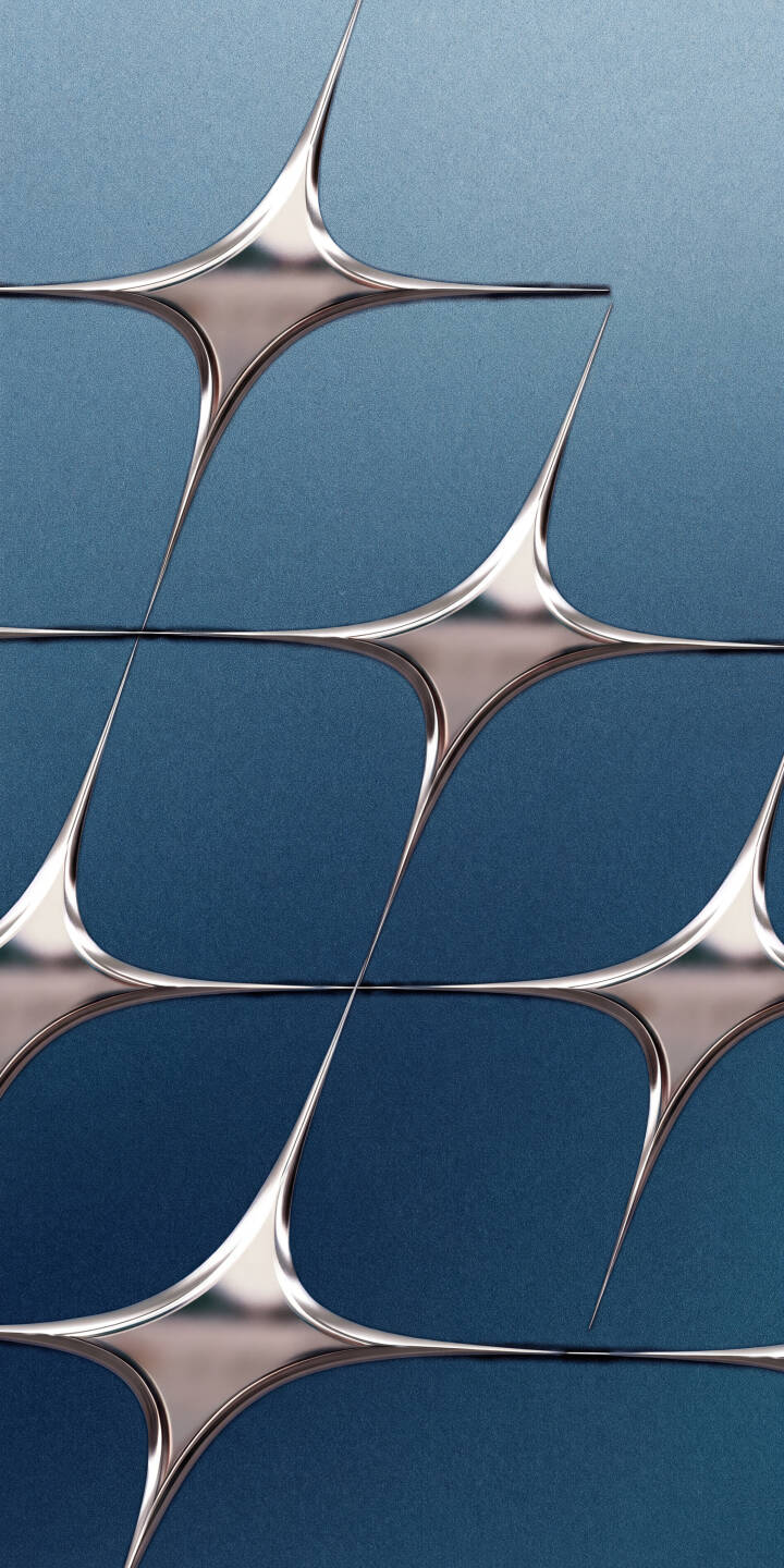 Interlocking shiny chrome elements form a captivating geometric grid across a gradient blue background in this striking 4K wallpaper. This dynamic abstract wallpaper for iPhone offers a sleek and modern aesthetic. | blue pattern chrome iphone abstract wallpaper mobile metallic 4k wallpaper hd wallpaper geometric sleek Interlocking shiny chrome elements form a captivating geometric grid across a gradient blue background in this striking 4K wallpaper. This dynamic abstract wallpaper for iPhone offers a sleek and modern aesthetic.