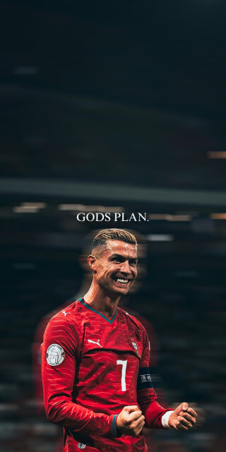 An infectious smile radiates pure joy from Cristiano Ronaldo, sporting his iconic red Portugal number 7 jersey, in this stunning 4K wallpaper — a must-have iPhone wallpaper for fans of the legendary footballer.