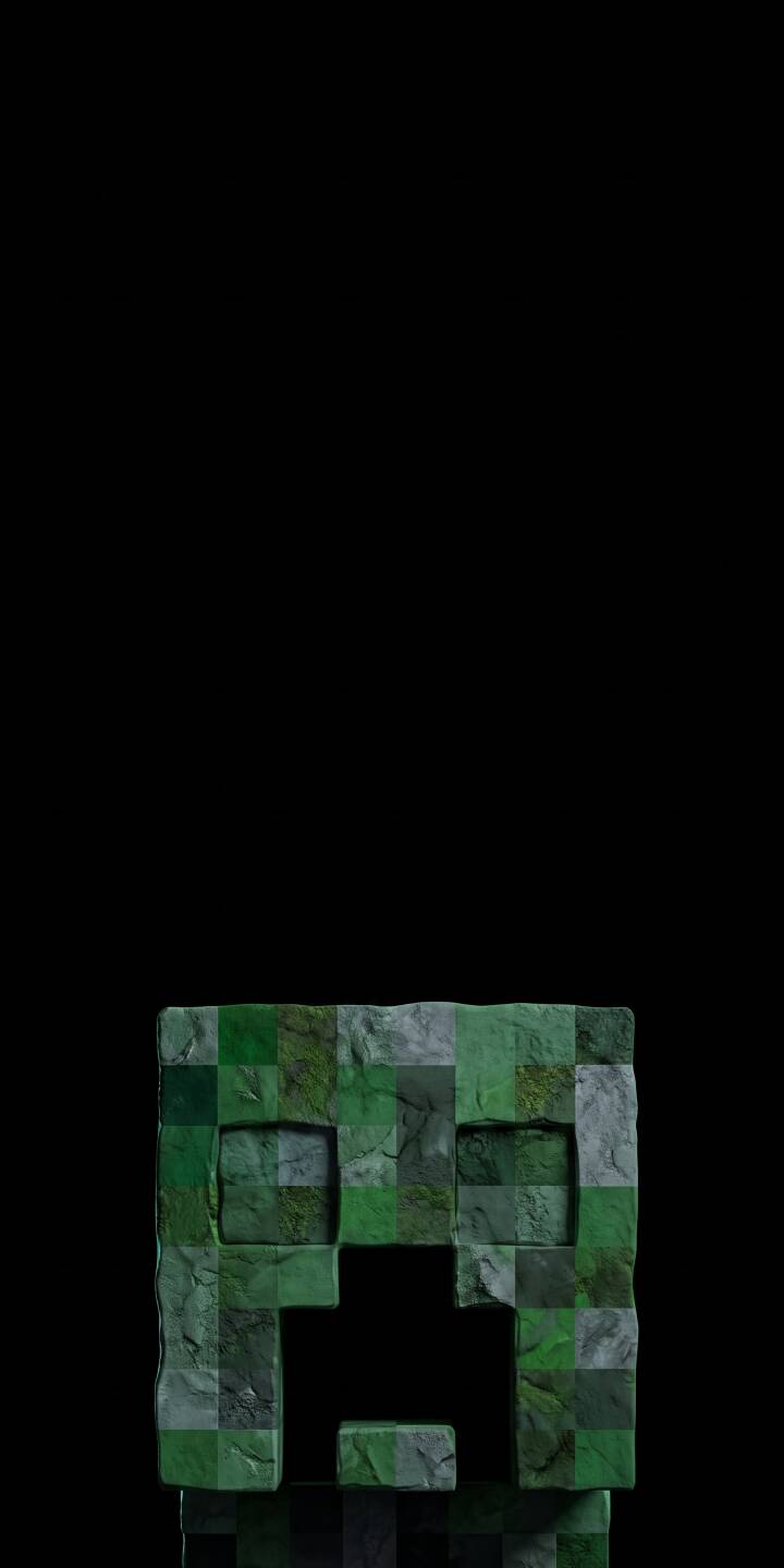The iconic green Creeper face, composed of richly textured blocks, emerges from a minimalist black background in this striking 4K wallpaper. This intense Minecraft-themed wallpaper is a must-have for iPhone users seeking a blend of classic pixel art and modern rendering. | dark minecraft iphone minimalist gaming wallpaper mobile creeper 4k wallpaper hd wallpaper blocky textured The iconic green Creeper face, composed of richly textured blocks, emerges from a minimalist black background in this striking 4K wallpaper. This intense Minecraft-themed wallpaper is a must-have for iPhone users seeking a blend of classic pixel art and modern rendering.