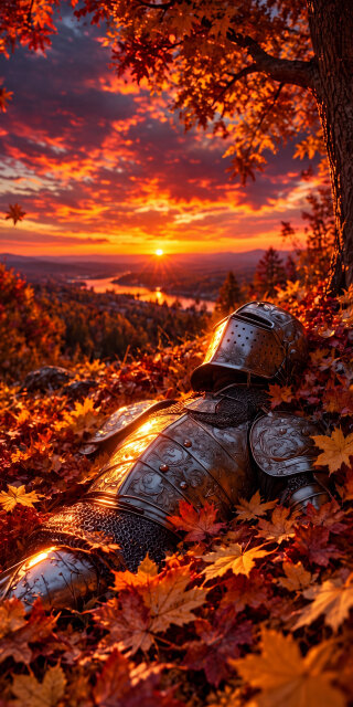 Autumn Knight Armor Wallpaper