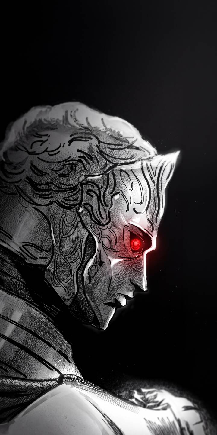 Red eyes glow intensely from beneath an intricate, gothic-inspired helmet, dominating this striking 4K monochrome wallpaper — an epic wallpaper perfect for iPhone users who appreciate dark fantasy aesthetics. | aesthetic iphone wallpaper red eyes mobile 4k wallpaper hd wallpaper monochrome gothic armor dark fantasy sketch art masked warrior Red eyes glow intensely from beneath an intricate, gothic-inspired helmet, dominating this striking 4K monochrome wallpaper — an epic wallpaper perfect for iPhone users who appreciate dark fantasy aesthetics.