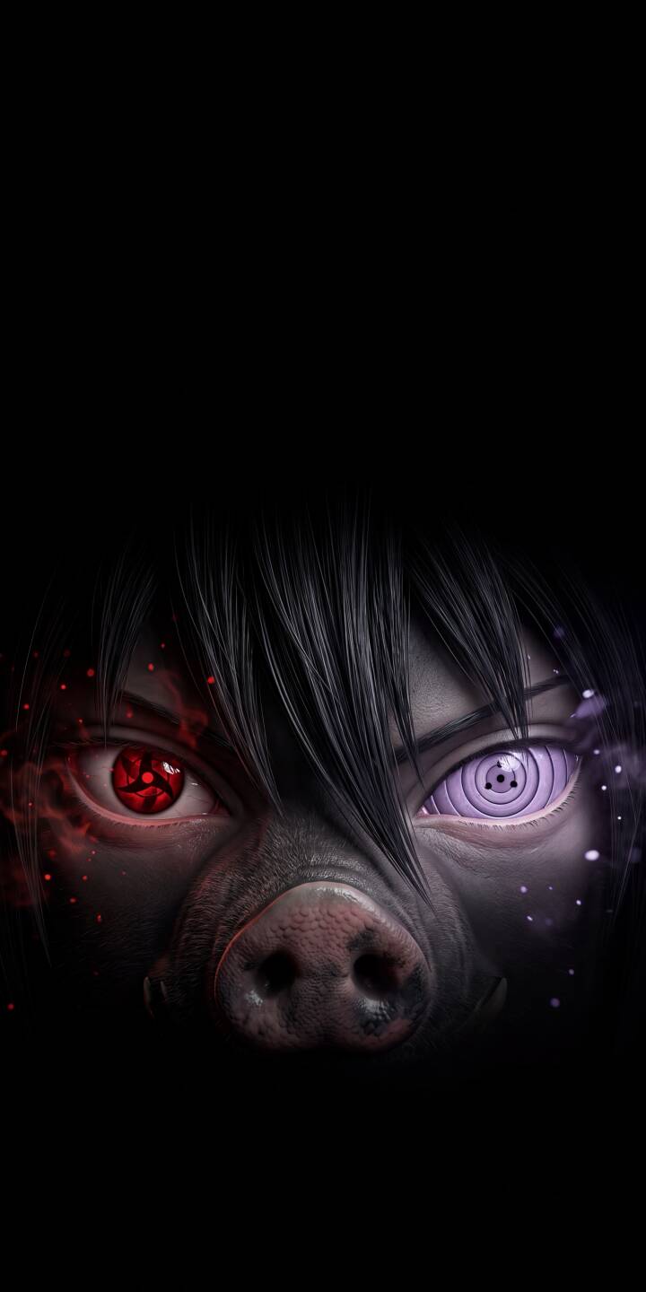 Piercing red Sharingan and mystic purple Rinnegan eyes stare intensely from a shadowy, boar-like countenance in this powerful 4K wallpaper. This dark and detailed Sasuke-inspired wallpaper is perfect for any iPhone. | dark anime naruto iphone uchiha wallpaper sasuke sharingan mobile 4k wallpaper hd wallpaper rinnegan Piercing red Sharingan and mystic purple Rinnegan eyes stare intensely from a shadowy, boar-like countenance in this powerful 4K wallpaper. This dark and detailed Sasuke-inspired wallpaper is perfect for any iPhone.