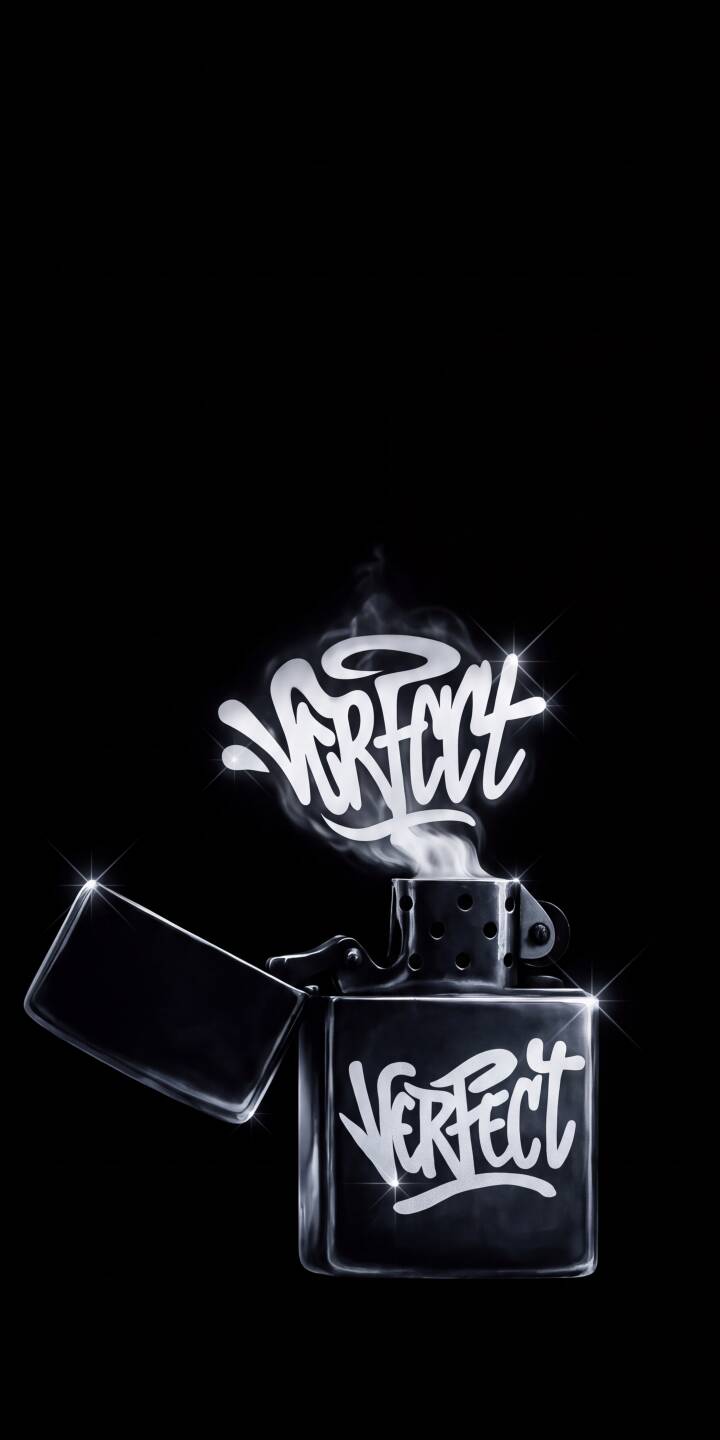 The word 'PERFECT' emerges ethereally from rising smoke, mirroring the bold graffiti-style text emblazoned on a sleek black lighter in this striking 4K wallpaper. This captivating minimalist wallpaper delivers a unique, dark aesthetic for your iPhone. | aesthetic dark iphone minimalist wallpaper graffiti mobile lighter 4k wallpaper hd wallpaper smoke art perfect The word 'PERFECT' emerges ethereally from rising smoke, mirroring the bold graffiti-style text emblazoned on a sleek black lighter in this striking 4K wallpaper. This captivating minimalist wallpaper delivers a unique, dark aesthetic for your iPhone.