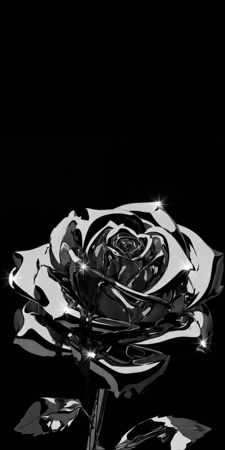 Intricate metallic petals shimmer with dazzling highlights on this dark 4K chrome rose wallpaper. This elegant and sleek wallpaper is an ideal choice for enhancing your iPhone. | aesthetic flower dark silver rose chrome iphone wallpaper mobile metallic 4k wallpaper hd wallpaper Intricate metallic petals shimmer with dazzling highlights on this dark 4K chrome rose wallpaper. This elegant and sleek wallpaper is an ideal choice for enhancing your iPhone.