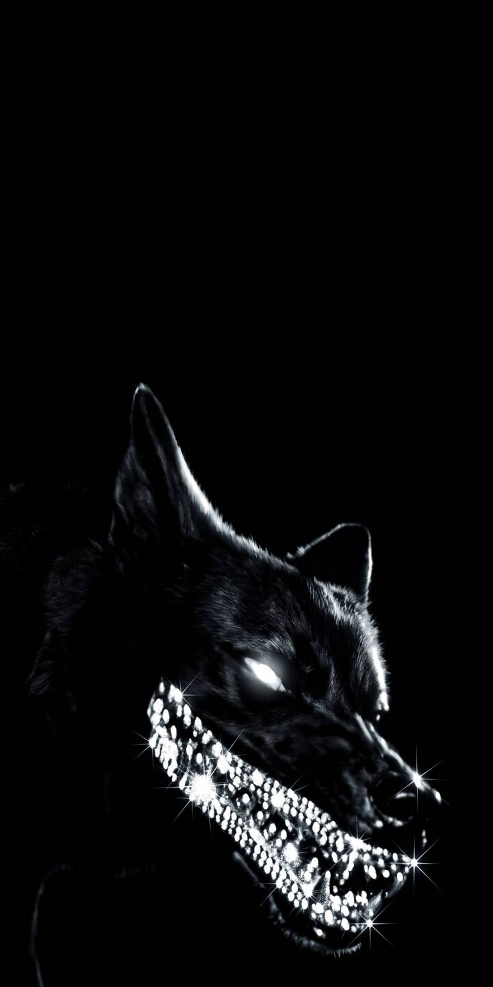 Striking white glowing eyes pierce through the darkness of this majestic 4K wolf wallpaper, highlighting its elaborate, sparkling jaw for an intense iPhone aesthetic. This powerful black and white digital art wallpaper is a must-have for those seeking a dark, mysterious background. | aesthetic dark wolf iphone wallpaper mobile digital art 4k wallpaper hd wallpaper glowing eyes canine sparkling jaw Striking white glowing eyes pierce through the darkness of this majestic 4K wolf wallpaper, highlighting its elaborate, sparkling jaw for an intense iPhone aesthetic. This powerful black and white digital art wallpaper is a must-have for those seeking a dark, mysterious background.