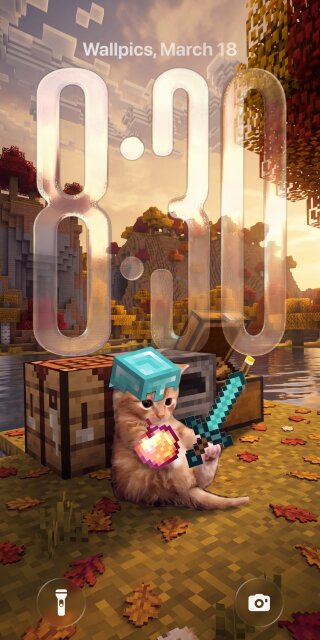 Minecraft Kitten Diamond Gear Wallpaper