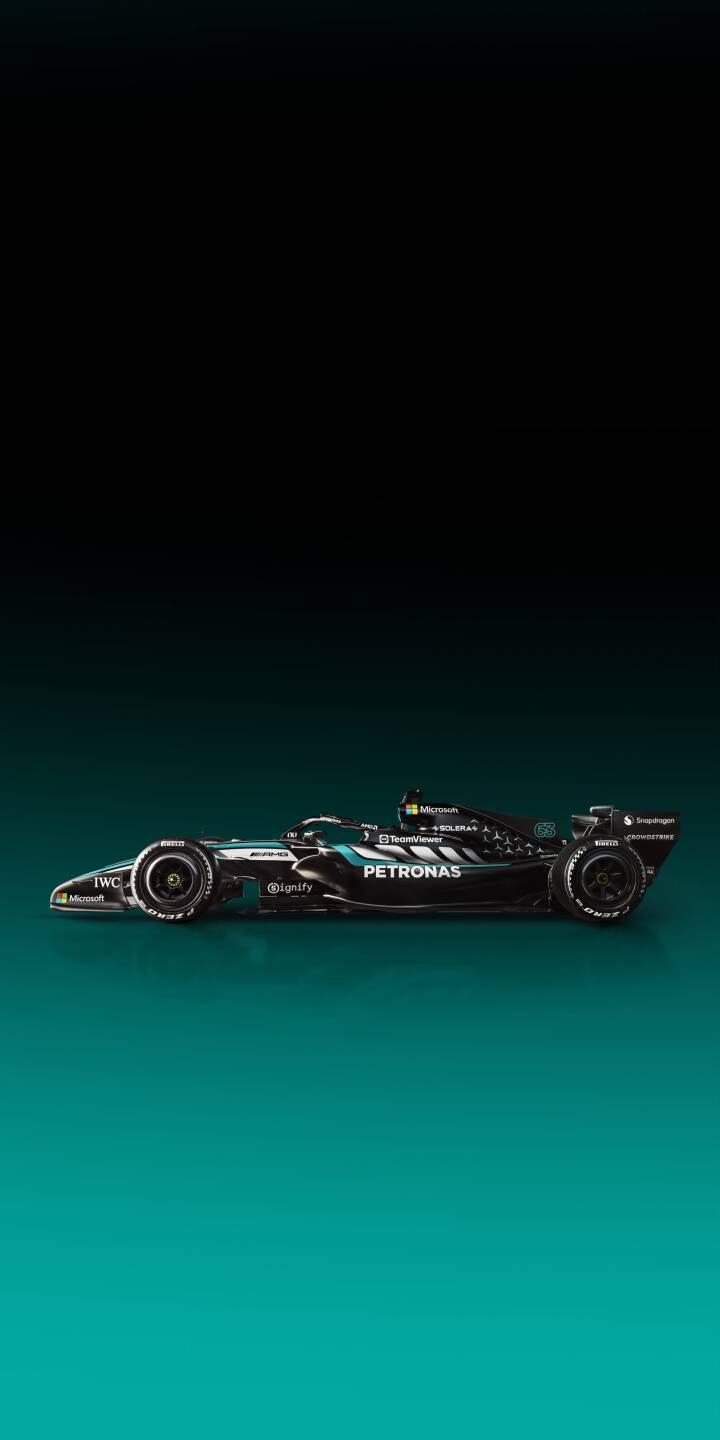 A sleek black Mercedes-AMG Petronas F1 car, detailed with sponsor logos, is perfectly centered against a vivid teal-to-black gradient in this stunning 4K wallpaper. This dynamic racing machine creates an ideal wallpaper for iPhone users seeking a high-performance aesthetic. | iphone wallpaper racing petronas black car formula 1 mobile f1 car 4k wallpaper hd wallpaper mercedes f1 teal background A sleek black Mercedes-AMG Petronas F1 car, detailed with sponsor logos, is perfectly centered against a vivid teal-to-black gradient in this stunning 4K wallpaper. This dynamic racing machine creates an ideal wallpaper for iPhone users seeking a high-performance aesthetic.