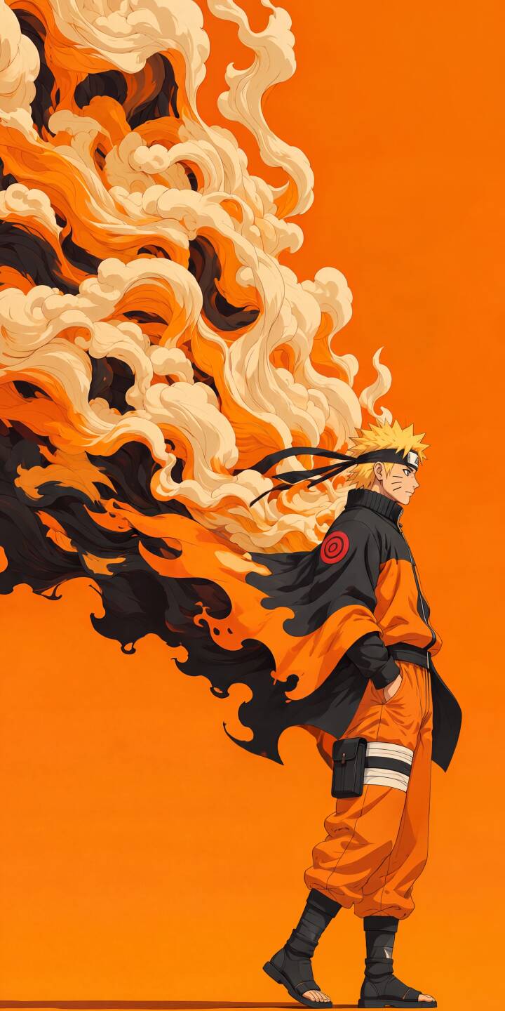 Swirling orange and dark energy dynamically trails behind Naruto in his iconic outfit in this vibrant 4K wallpaper. This stunning visual makes for a perfect iPhone wallpaper, capturing his calm yet powerful presence. | orange anime naruto iphone minimalist wallpaper vibrant mobile 4k wallpaper hd wallpaper energy uzumaki naruto Swirling orange and dark energy dynamically trails behind Naruto in his iconic outfit in this vibrant 4K wallpaper. This stunning visual makes for a perfect iPhone wallpaper, capturing his calm yet powerful presence.