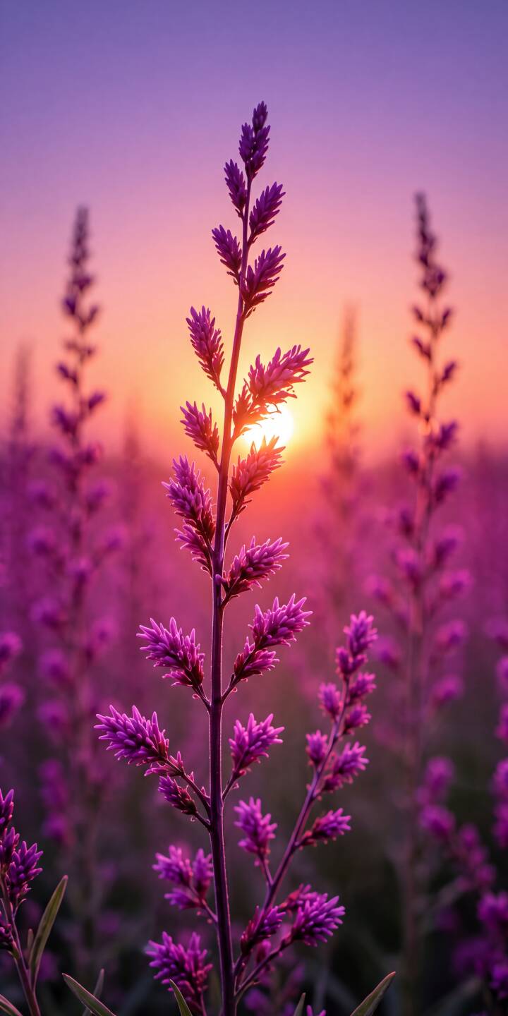 The warm golden hour glow illuminates a field of stunning purple flowers, creating a peaceful 4K wallpaper perfect for your iPhone. This vibrant nature scene offers a serene backdrop, an ideal aesthetic wallpaper for any device. | flowers sunset purple iphone nature wallpaper vibrant mobile golden hour 4k wallpaper hd wallpaper serene The warm golden hour glow illuminates a field of stunning purple flowers, creating a peaceful 4K wallpaper perfect for your iPhone. This vibrant nature scene offers a serene backdrop, an ideal aesthetic wallpaper for any device.