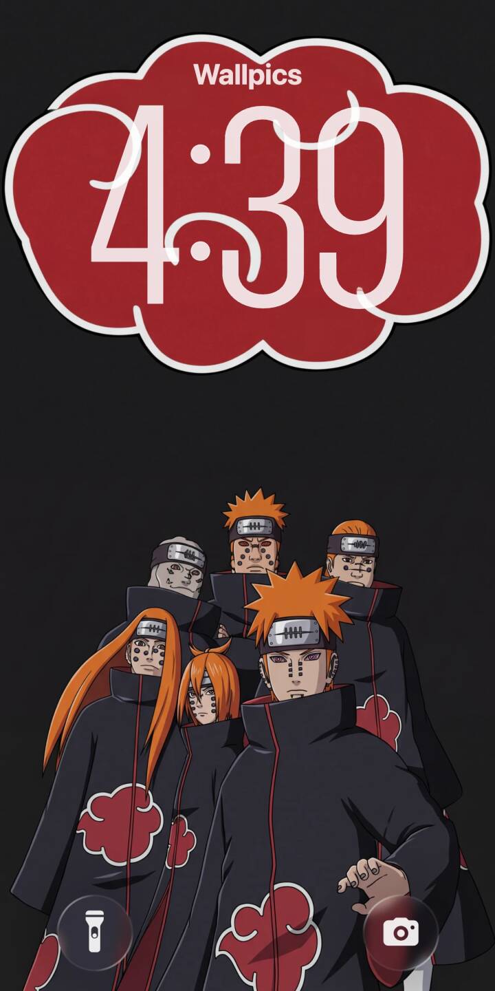 The prominent red Akatsuki cloud symbol dominates the top of this striking 4K wallpaper, featuring the menacing Six Paths of Pain and Konan in their iconic black robes – an essential wallpaper for iPhone fans of Naruto. | anime naruto iphone akatsuki wallpaper nagato mobile pain 4k wallpaper hd wallpaper rinnegan konan The prominent red Akatsuki cloud symbol dominates the top of this striking 4K wallpaper, featuring the menacing Six Paths of Pain and Konan in their iconic black robes – an essential wallpaper for iPhone fans of Naruto.