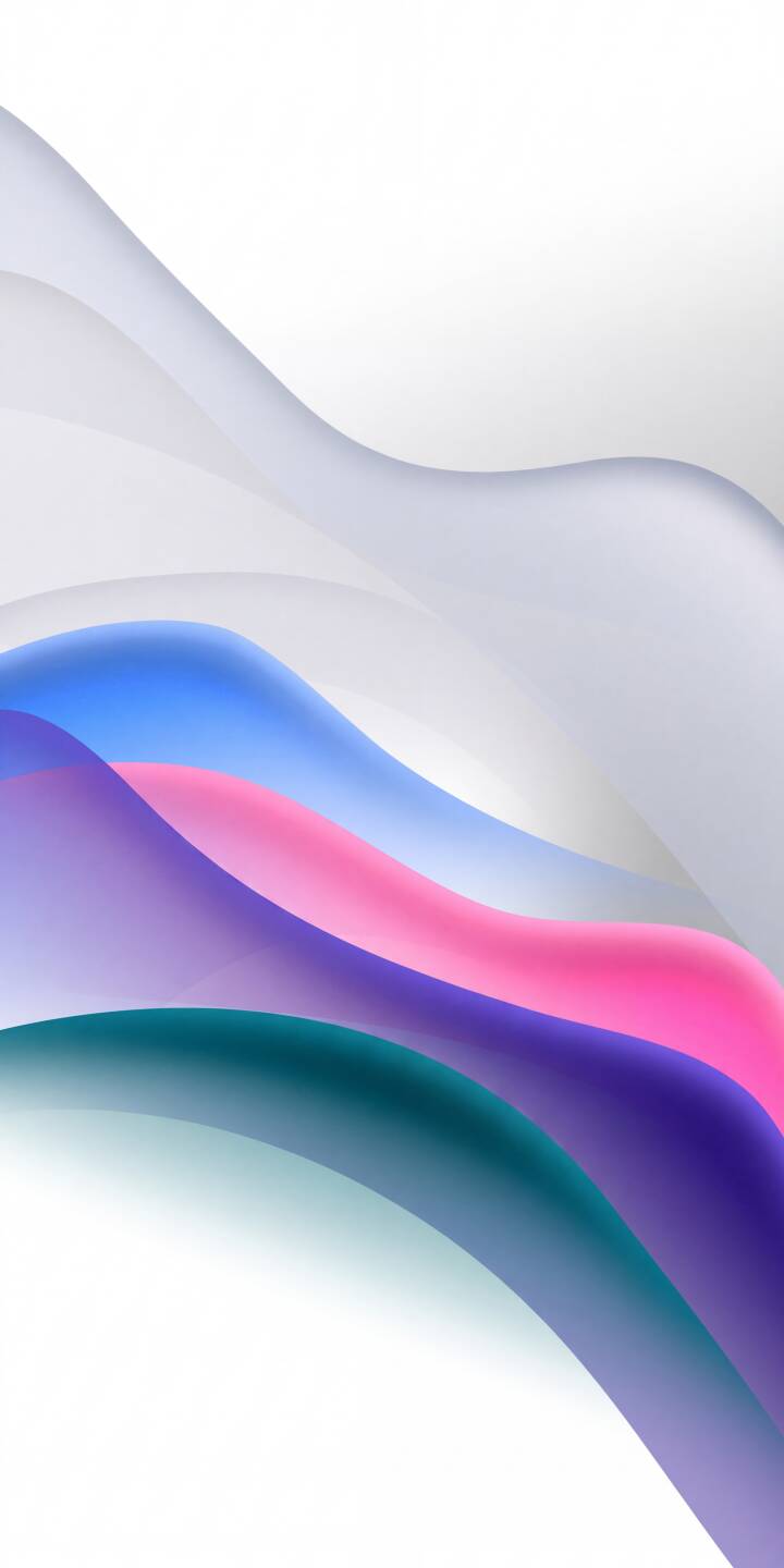 Smooth, translucent waves in vibrant hues of blue, pink, purple, and teal gracefully flow across a bright white background in this stunning 4K abstract wallpaper, perfect for personalizing your iPhone. | aesthetic colorful iphone abstract waves wallpaper gradient modern mobile fluid 4k wallpaper hd wallpaper Smooth, translucent waves in vibrant hues of blue, pink, purple, and teal gracefully flow across a bright white background in this stunning 4K abstract wallpaper, perfect for personalizing your iPhone.