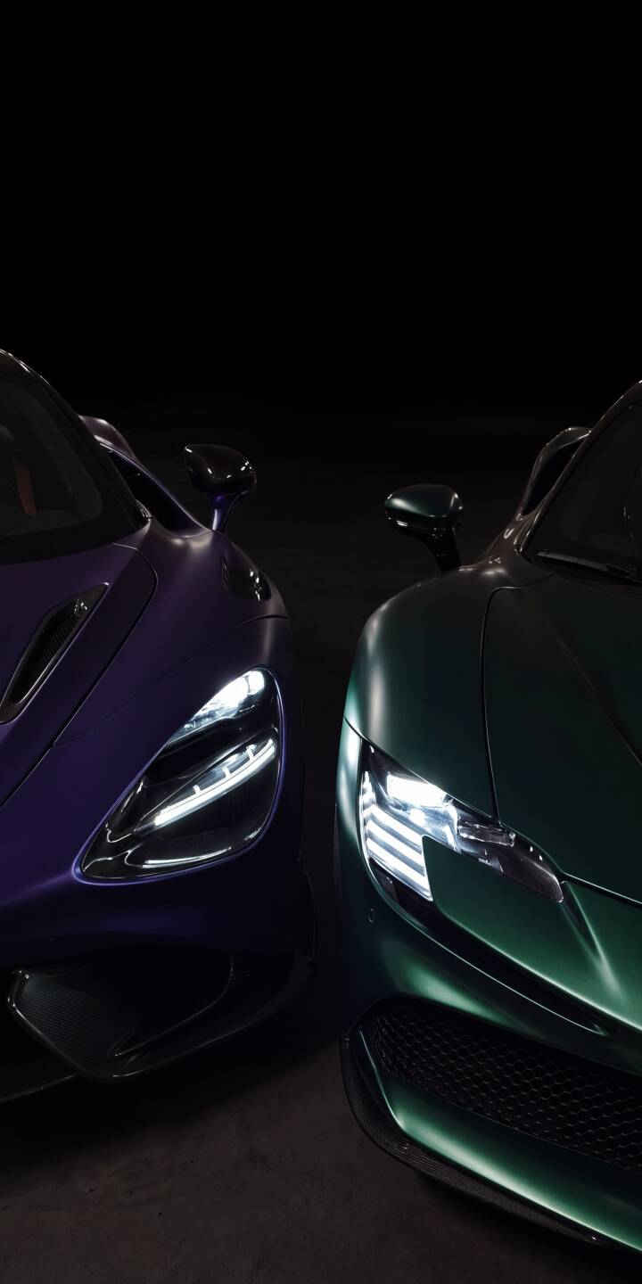 Striking bright LED headlights illuminate the dark purple and dark green supercars in this stunning 4K wallpaper. This premium automotive wallpaper is perfect for iPhone users seeking a sleek and modern lock screen. | iphone wallpaper modern mobile headlights green car purple car 4k wallpaper hd wallpaper luxury cars supercars sports cars Striking bright LED headlights illuminate the dark purple and dark green supercars in this stunning 4K wallpaper. This premium automotive wallpaper is perfect for iPhone users seeking a sleek and modern lock screen.