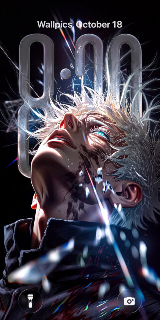 Intense Gojo Shard Wallpaper