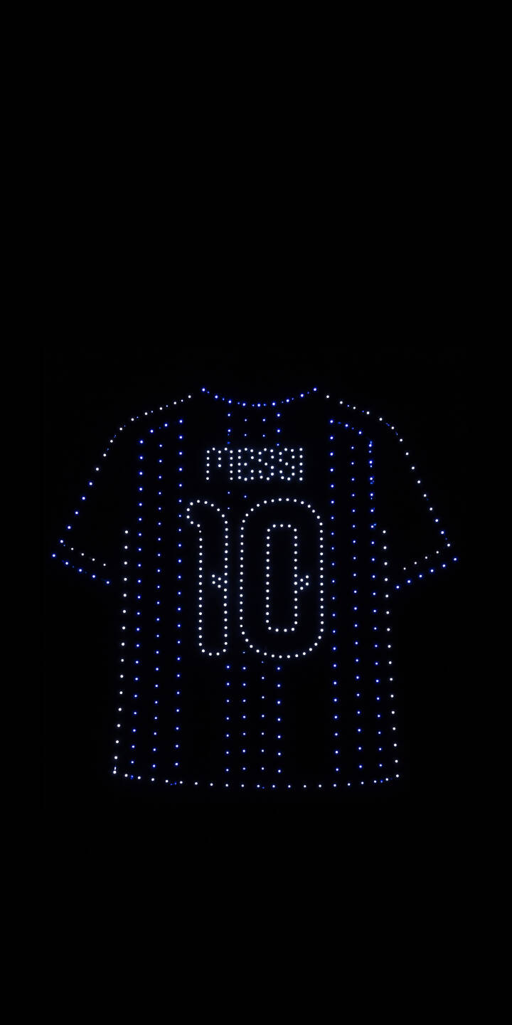 Luminous blue and white dots define Lionel Messi's iconic #10 jersey against a stark black background, creating a high-contrast 4K wallpaper that's perfect for your iPhone. This vibrant football wallpaper beautifully captures the spirit of the legendary player in a unique, digital art style. | football neon iphone messi soccer wallpaper jersey lionel messi mobile glowing 4k wallpaper hd wallpaper Luminous blue and white dots define Lionel Messi's iconic #10 jersey against a stark black background, creating a high-contrast 4K wallpaper that's perfect for your iPhone. This vibrant football wallpaper beautifully captures the spirit of the legendary player in a unique, digital art style.