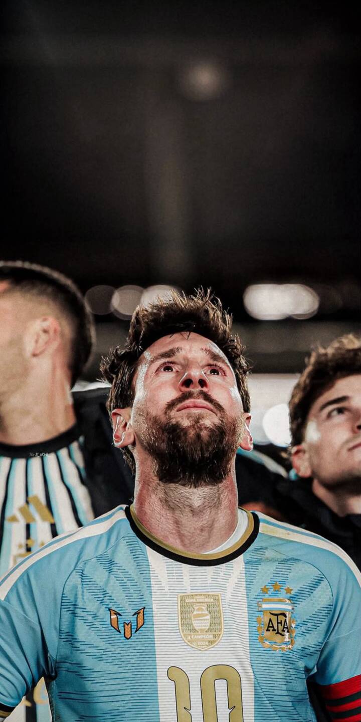 Messi's intense upward gaze captures a moment of deep emotion in this stunning 4K wallpaper, highlighting his iconic Argentina number 10 jersey. This vibrant football wallpaper is a must-have for any fan looking for an inspiring iPhone background. | football iphone messi argentina soccer wallpaper legend lionel messi mobile emotional 4k wallpaper hd wallpaper Messi's intense upward gaze captures a moment of deep emotion in this stunning 4K wallpaper, highlighting his iconic Argentina number 10 jersey. This vibrant football wallpaper is a must-have for any fan looking for an inspiring iPhone background.