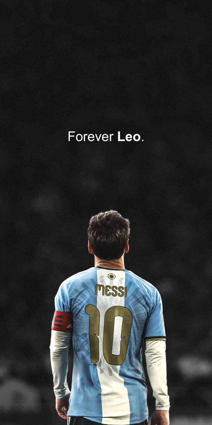 The iconic number '10' on Lionel Messi's Argentina jersey stands out against a dark background in this powerful 4K wallpaper, featuring the poignant text 'Forever Leo' above him — a perfect wallpaper for iPhone screens. | sports football iphone messi argentina wallpaper lionel messi mobile 4k wallpaper hd wallpaper number 10 iconic The iconic number '10' on Lionel Messi's Argentina jersey stands out against a dark background in this powerful 4K wallpaper, featuring the poignant text 'Forever Leo' above him — a perfect wallpaper for iPhone screens.