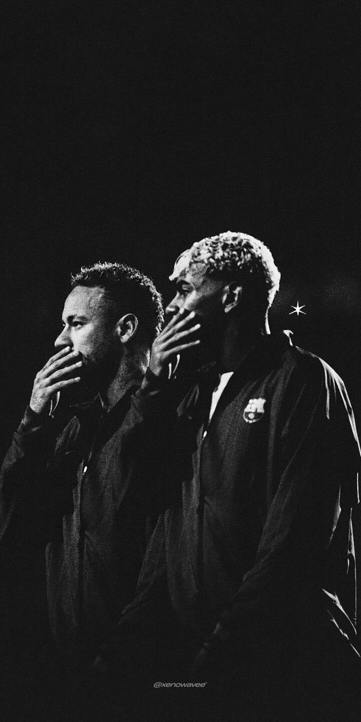 Neymar and Lamine Yamal come together in a bold black graffiti-inspired aesthetic, blending football culture with a raw, artistic visual style. | black white barcelona neymar lamine yamal Neymar and Lamine Yamal come together in a bold black graffiti-inspired aesthetic, blending football culture with a raw, artistic visual style.