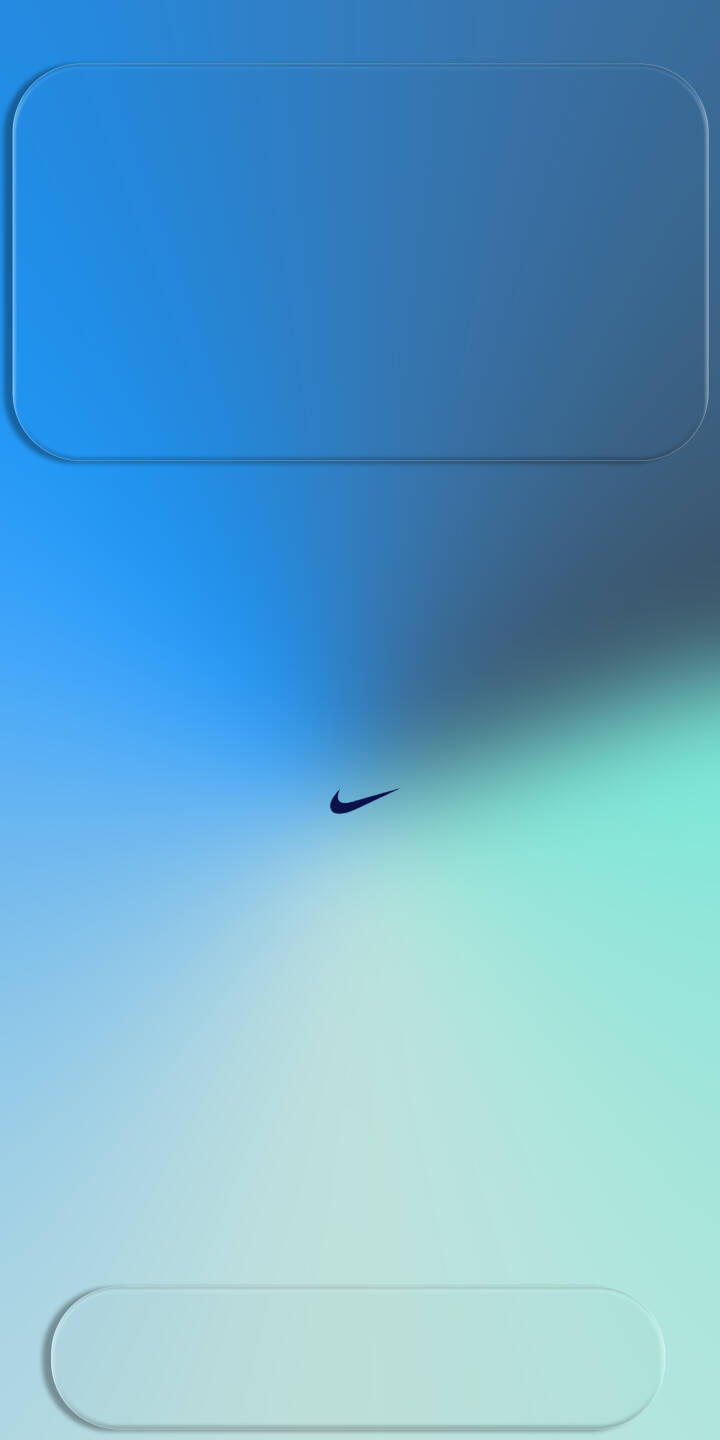The iconic Nike swoosh stands subtly centered against a minimalist blue-to-green gradient backdrop, creating a clean and modern 4K wallpaper. This stunning wallpaper, featuring sleek widget placeholders, is perfect for any iPhone with an aesthetic theme. | aesthetic blue brand nike iphone minimalist wallpaper gradient mobile 4k wallpaper hd wallpaper swoosh The iconic Nike swoosh stands subtly centered against a minimalist blue-to-green gradient backdrop, creating a clean and modern 4K wallpaper. This stunning wallpaper, featuring sleek widget placeholders, is perfect for any iPhone with an aesthetic theme.
