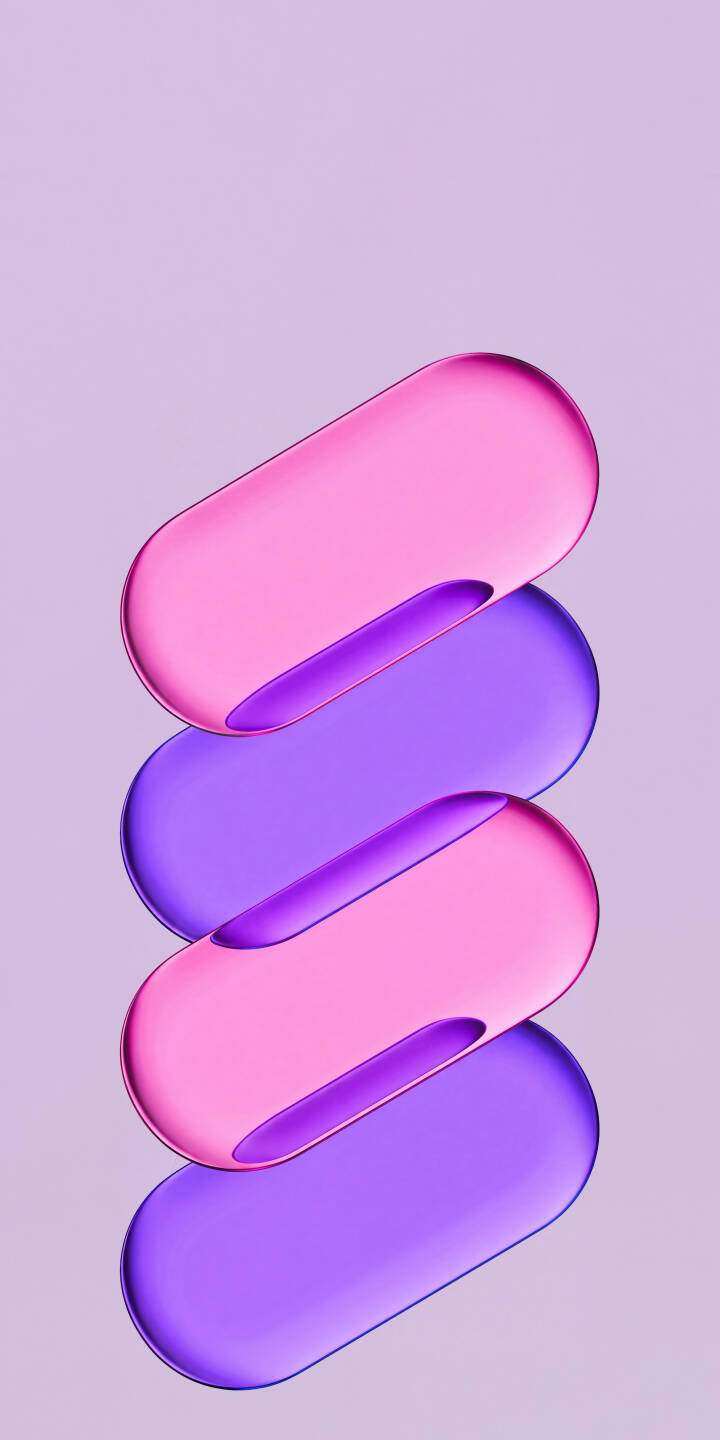 Translucent pink and purple capsule shapes shimmer with a polished, glass-like sheen, stacked dynamically against a soft gradient background in this vibrant 4K wallpaper for iPhone. This eye-catching abstract wallpaper is a must-have for modern aesthetic lovers. | pink aesthetic purple iphone abstract wallpaper modern mobile 4k wallpaper hd wallpaper geometric glossy Translucent pink and purple capsule shapes shimmer with a polished, glass-like sheen, stacked dynamically against a soft gradient background in this vibrant 4K wallpaper for iPhone. This eye-catching abstract wallpaper is a must-have for modern aesthetic lovers.