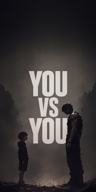 YOU VS YOU Motivational Wallpaper