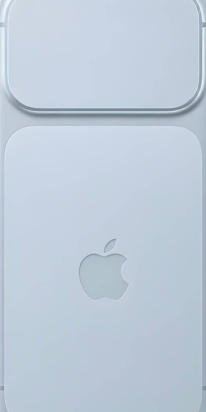 A serene light blue back panel with an iconic Apple logo cutout is beautifully rendered in this striking 4K wallpaper, making it an essential minimal wallpaper for any iPhone user. | apple iphone minimalist wallpaper tech apple logo mobile light blue 4k wallpaper hd wallpaper clean camera module A serene light blue back panel with an iconic Apple logo cutout is beautifully rendered in this striking 4K wallpaper, making it an essential minimal wallpaper for any iPhone user.